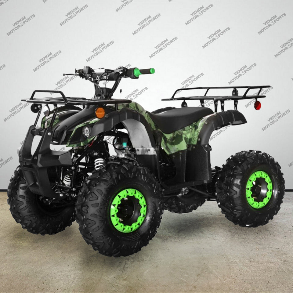 Venom Kodiak | 125cc ATV | Fully Automatic + Reverse Green Camo Fully Automatic