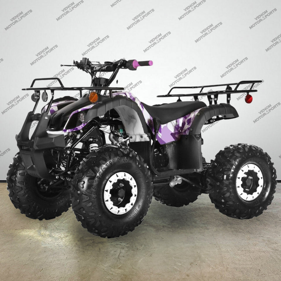 Venom Kodiak | 125cc ATV | Fully Automatic + Reverse Purple Camo Fully Automatic