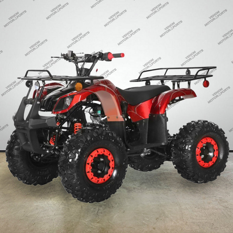 Venom Kodiak | 125cc ATV | Fully Automatic + Reverse Spider Red Fully Automatic