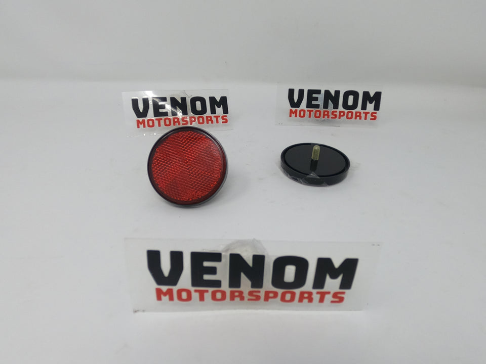 Venom 1000w E-Racer ATV | Round Reflectors (Red) [1780800006]