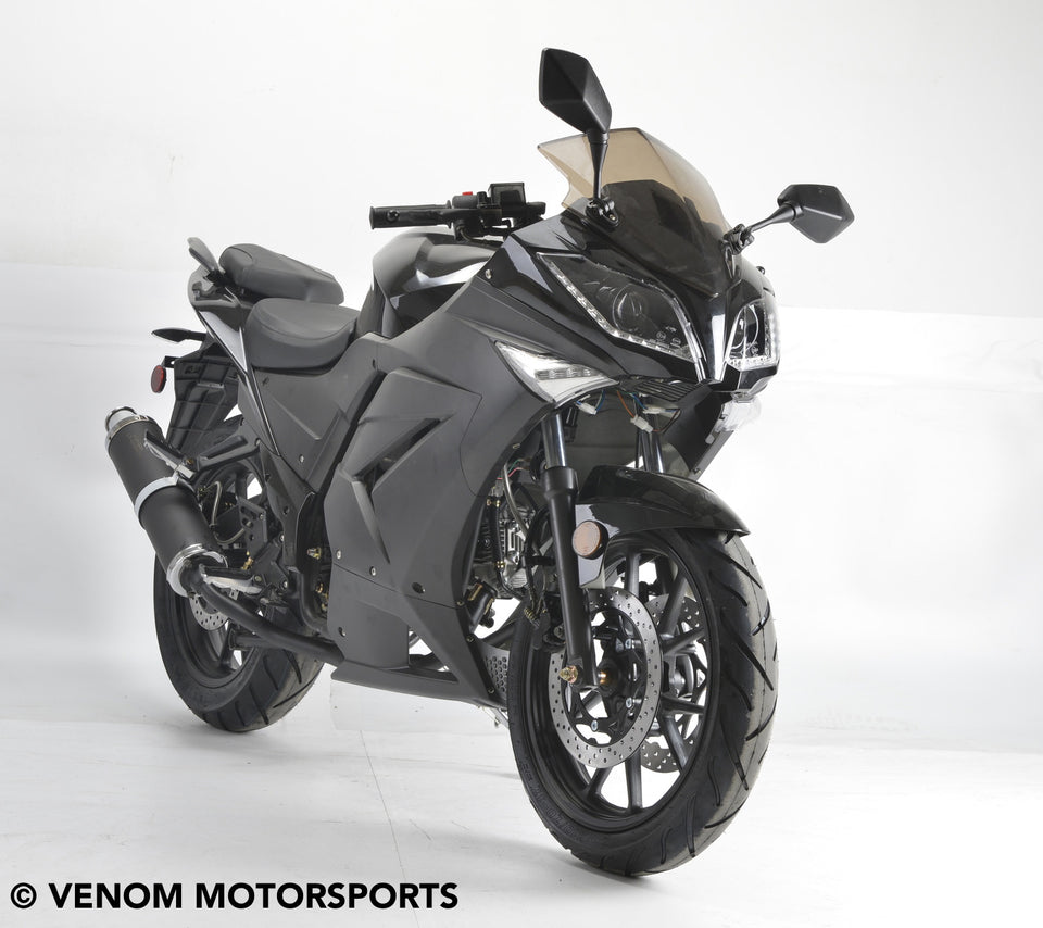 Venom x22GT | 125cc Ninja Motorcycle | 4-Speed Black