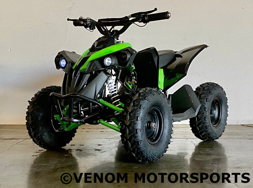Venom Renegade Electric Mini ATV | 500W | Brushless | Rear Shaft Drive | 36V Green