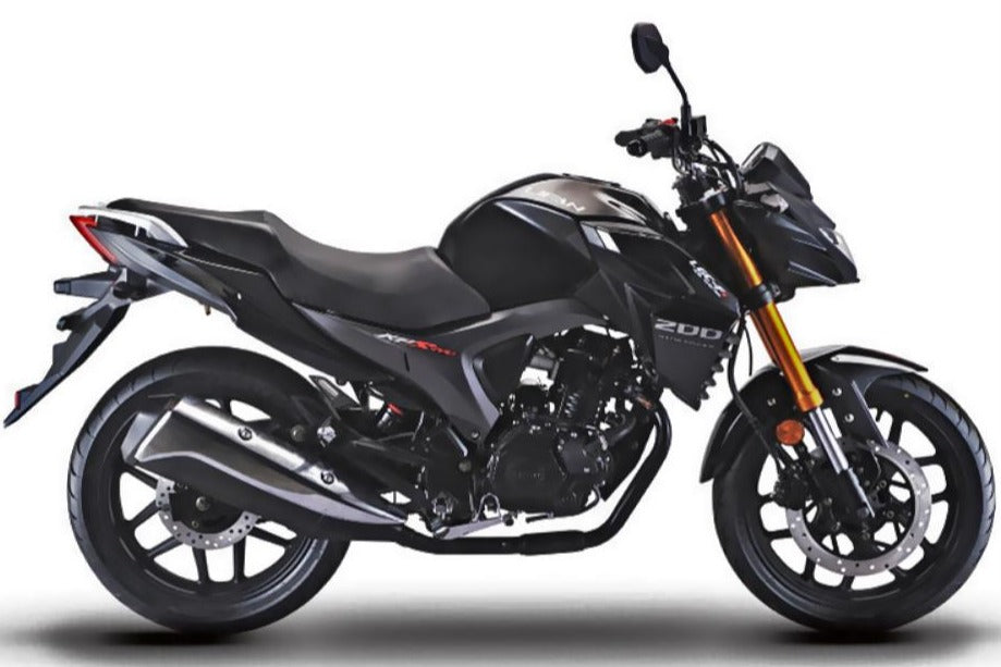 Venom KP200 | 200cc Motorcycle | Fuel-Injected | 6 Speed Black