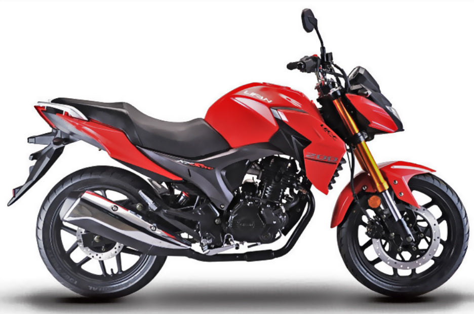 Venom KP200 | 200cc Motorcycle | Fuel-Injected | 6 Speed Red