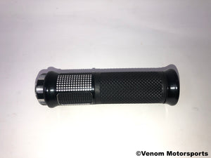 X18 50cc GY6 Motorcycle | Left & Right Handgrips [BLACK] (10020055 / 10020056)