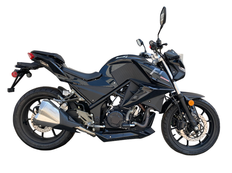 2019 Venom GTO Motorcycle | 250cc Fuel-Injected | 5-Speed Black