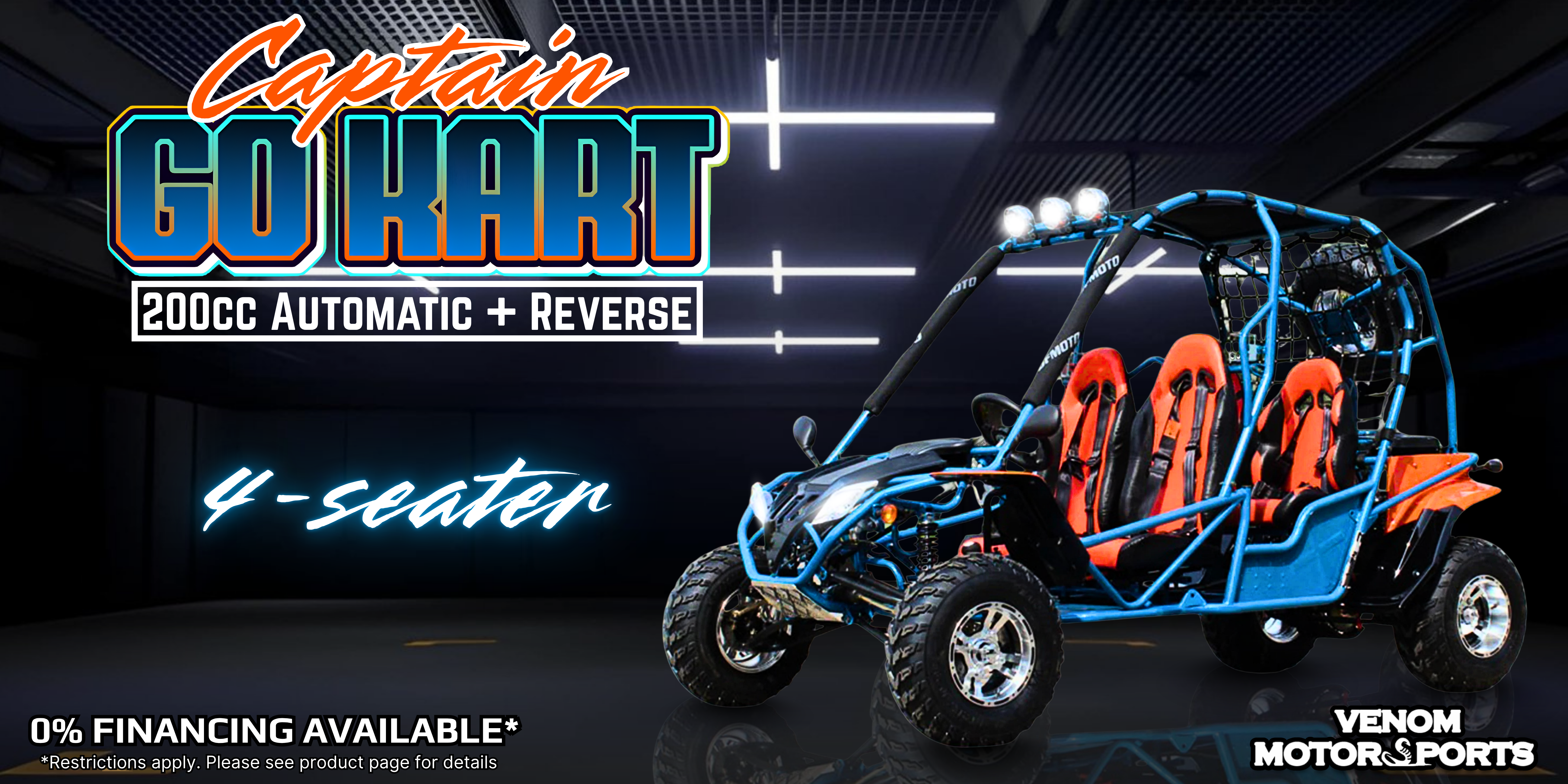 Venom Captain 2-Seater vs 4-Seater: Which Go Kart Fits?