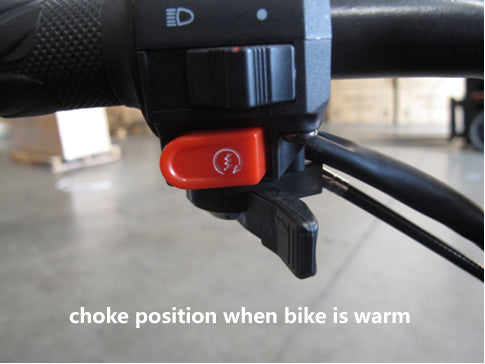 How to use the choke on your bike (50cc-250cc) - x19, x18, Scorpion 125cc atv