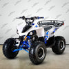 Venom Raptor 125cc ATV | Automatic Transmission + Reverse White Blue