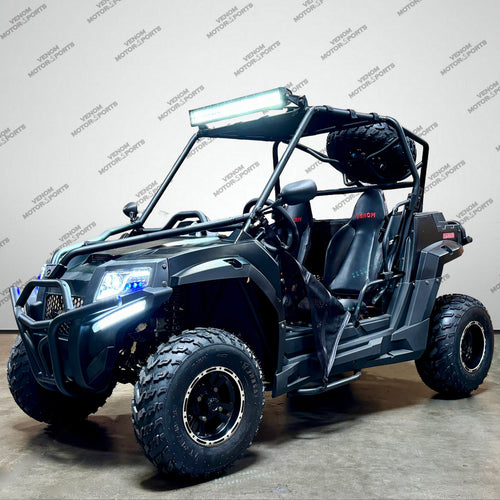 Venom Armored UTV | 2-Seater | 200cc | Automatic + Reverse Black