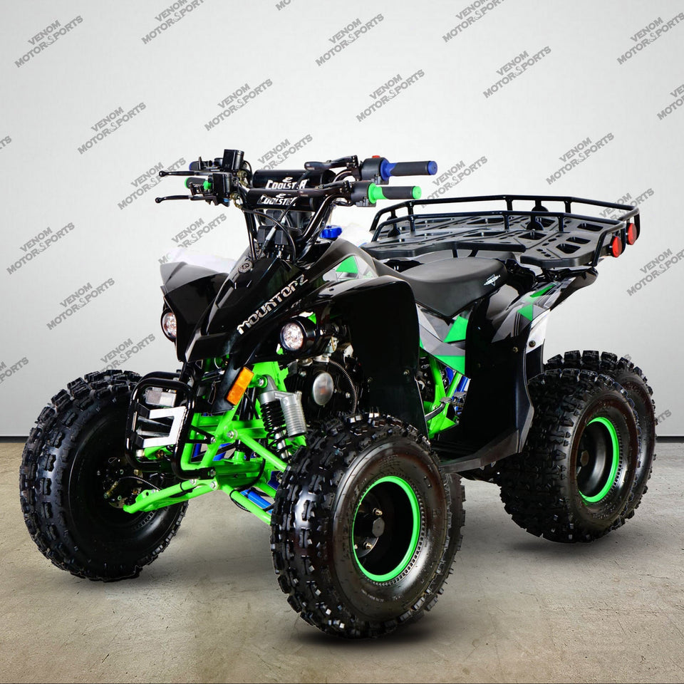 Venom Raptor 125cc ATV | Automatic Transmission + Reverse Black Green