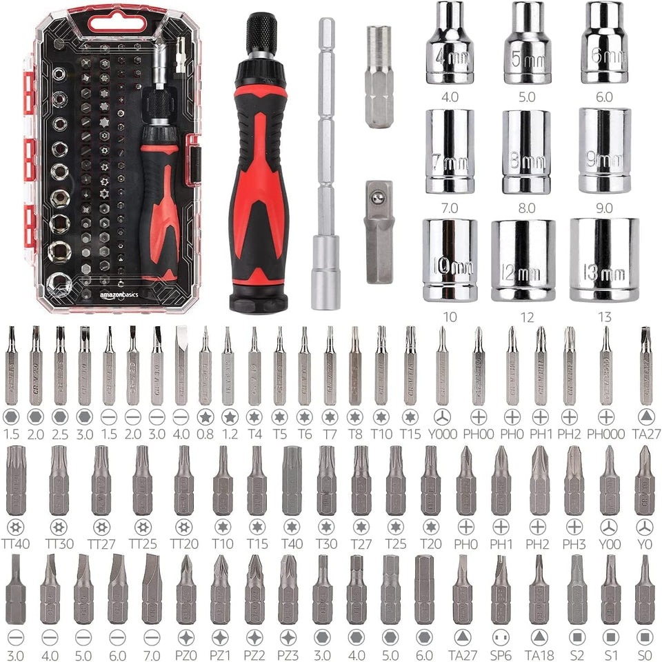 Magnetic Ratcheting Wrench + Precision Screwdriver Set (TOOL-MM12)