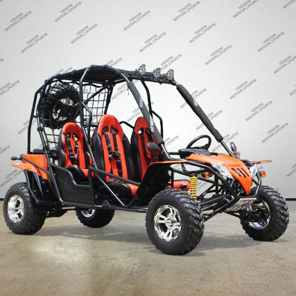 200cc Venom Captain Go-Kart | 4 Seater | Automatic + Reverse Black