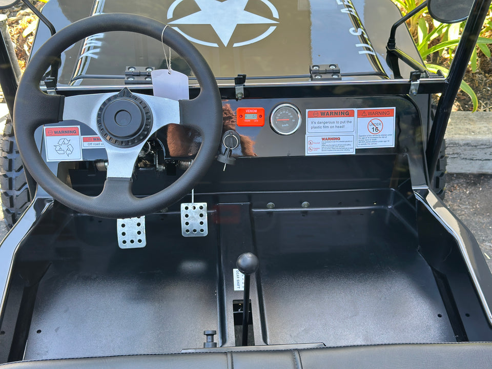 Venom Mini Jeep | 125cc | 2 Seater | Willys Edition | 3 Speed