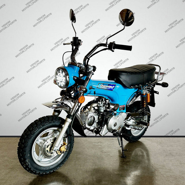 Champion LX Monkey Bike | 125cc Motorcycle | 4 Speed | PBZ125-2P Blue
