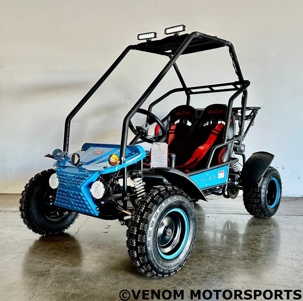 Venom Ultimate Go Kart | 2-Seater | 125cc | Automatic + Reverse Blue