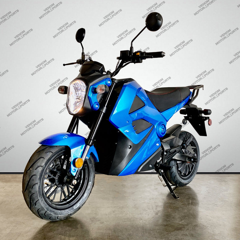 2000W E-Vader Electric Motorcycle | Brushless | 72V Blue
