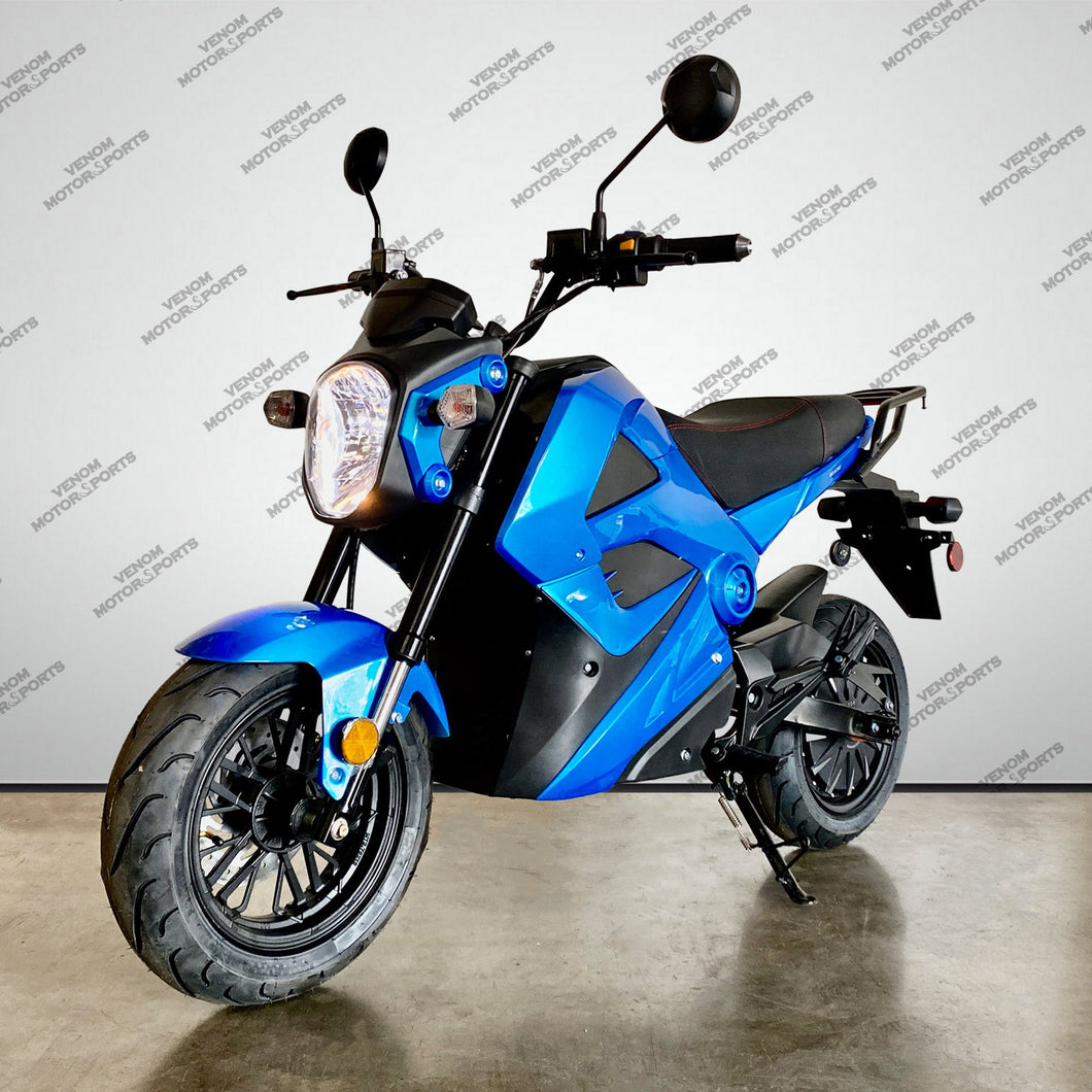 2000W E-Vader Electric Motorcycle | Brushless | 72V Blue