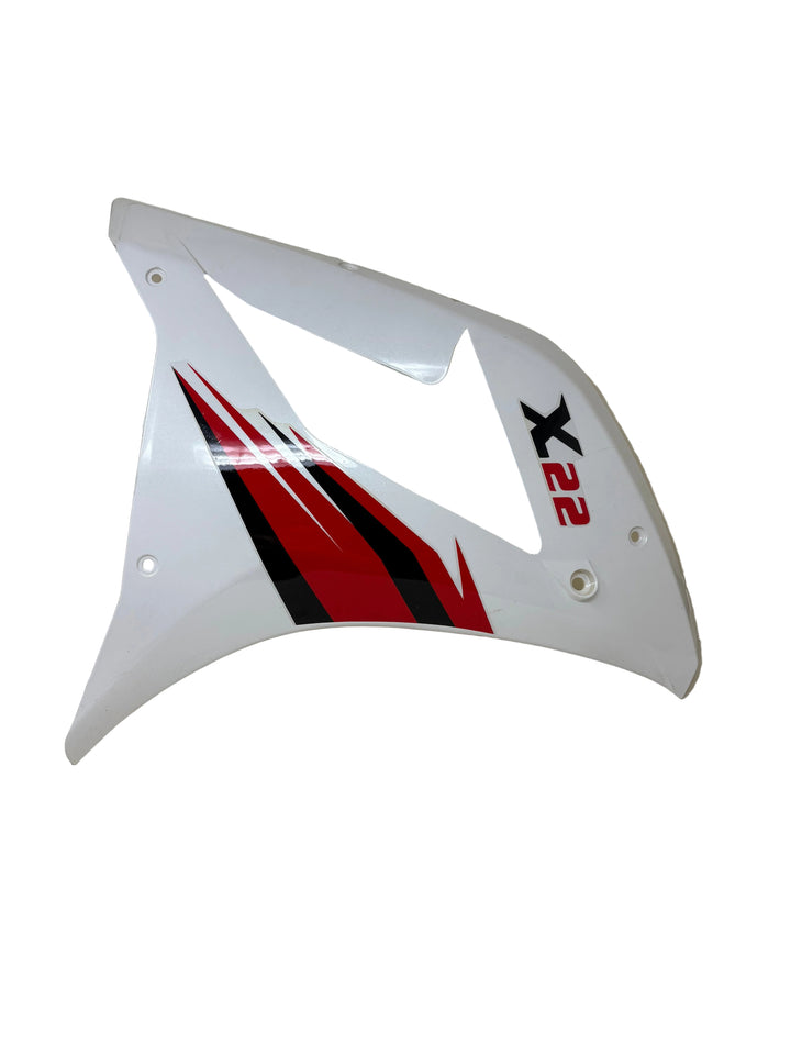 Venom X22 125cc Motorcycle | Right Side Fairing (White W/ Red Font) (125001003)