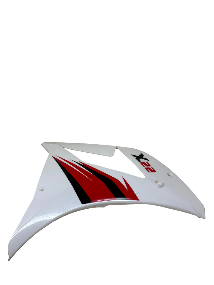 Venom X22 125cc Motorcycle | Right Side Fairing (White W/ Red Font) (125001003)