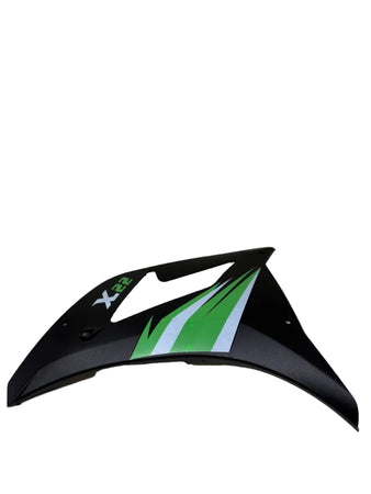 Venom X22 125cc Motorcycle | Left Side Fairing (Black w/ Green Font) (125001004)