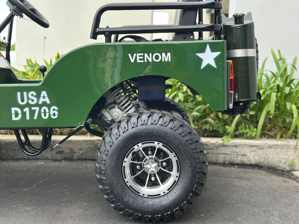 Venom Mini Jeep | 125cc | 2 Seater | Willys Edition | 3 Speed