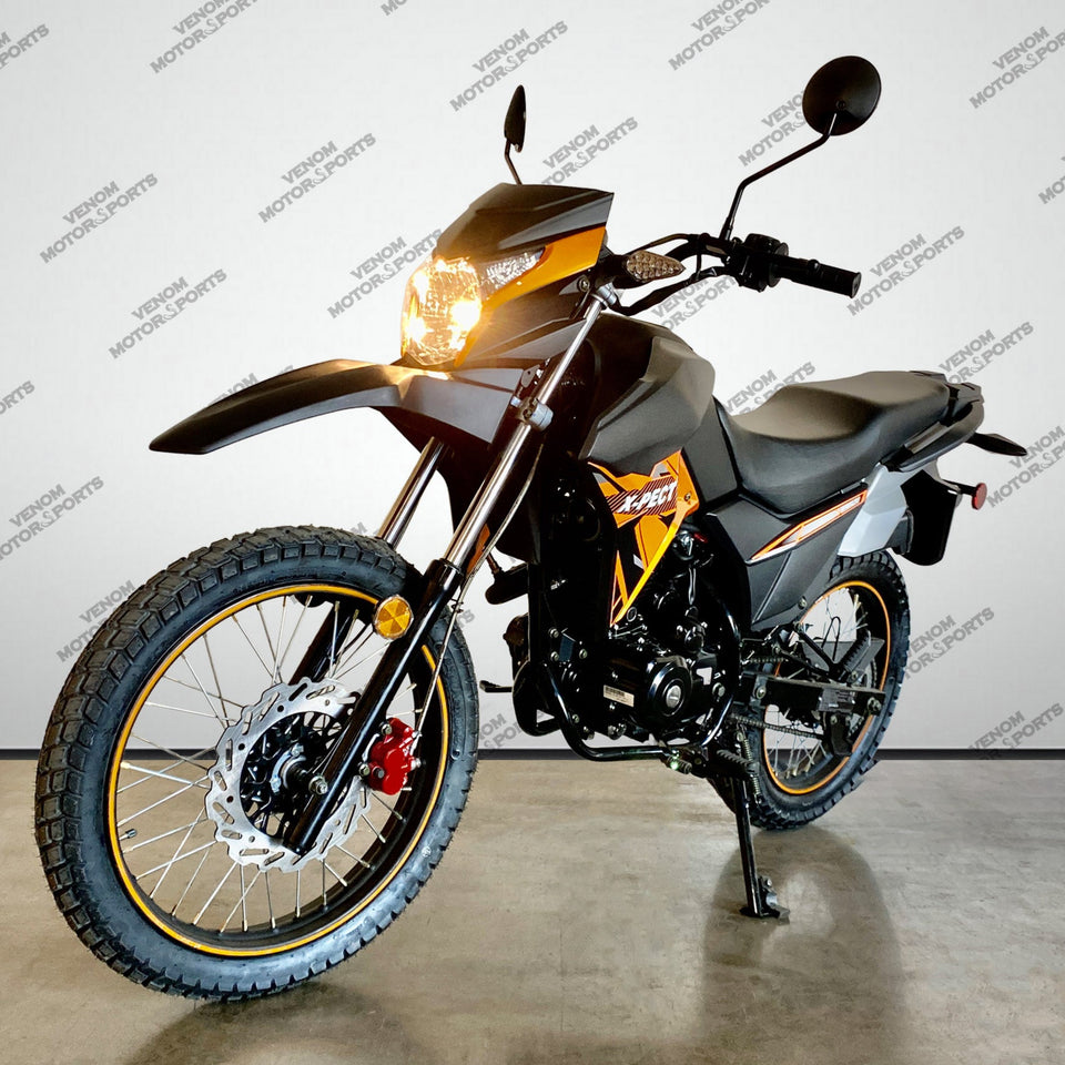 Lifan X-Pect | 200cc Dual Sport Motorcycle | Fuel Injected | 5 Speed Orange