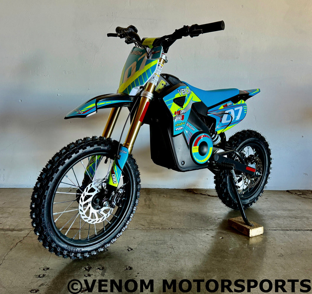 Venom Pro | 1600w Electric Dirt Bike | 48V | Lithium Blue