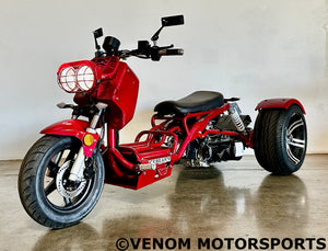 150cc Maddog Trike | 3 Wheeler | Automatic Transmission Burgundy