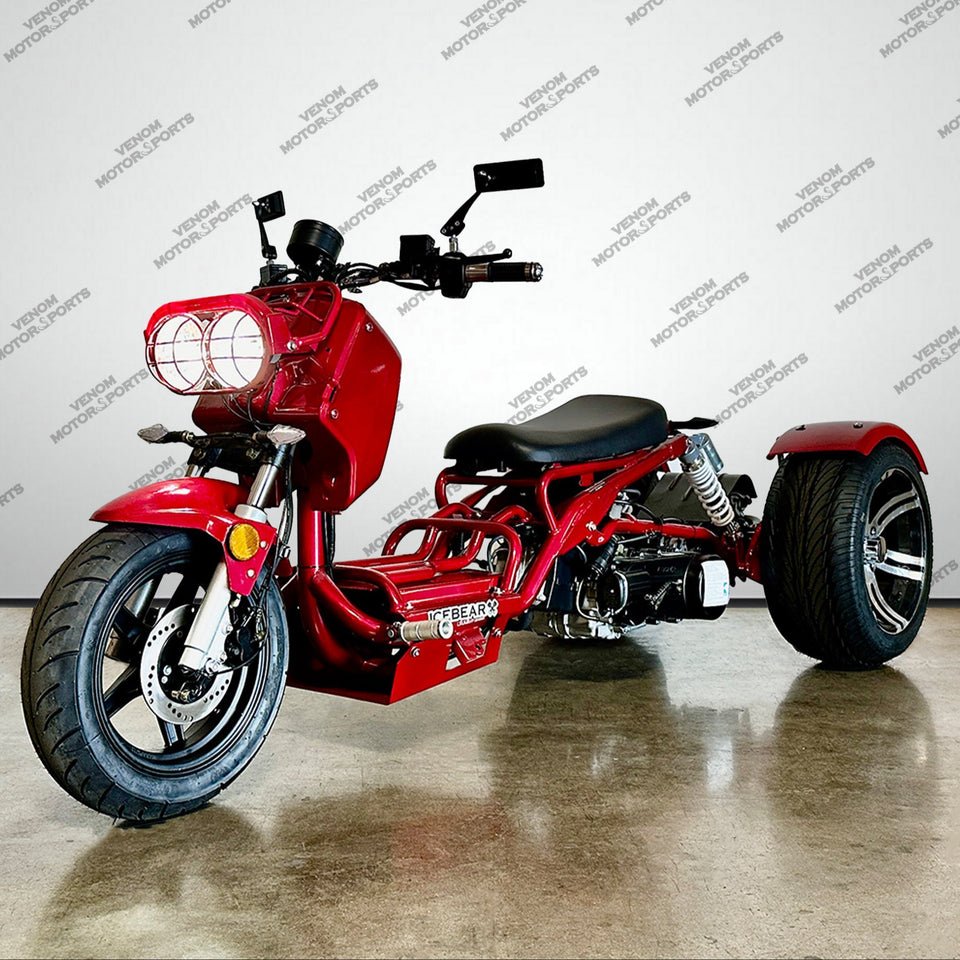 150cc Maddog Trike | 3 Wheeler | Automatic Transmission Burgundy
