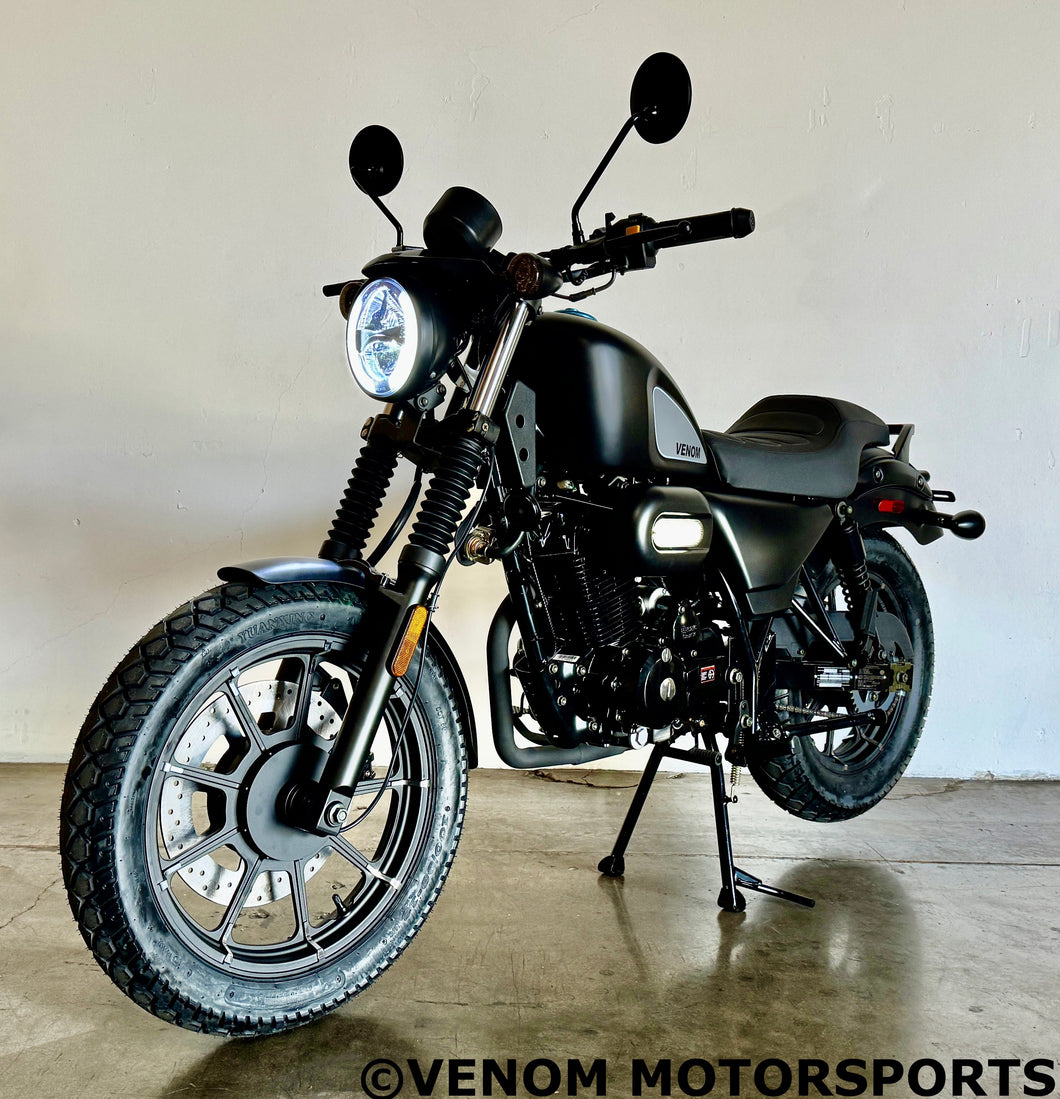 Venom Ghost | 250cc Chopper | 5 Speed | Matte Black