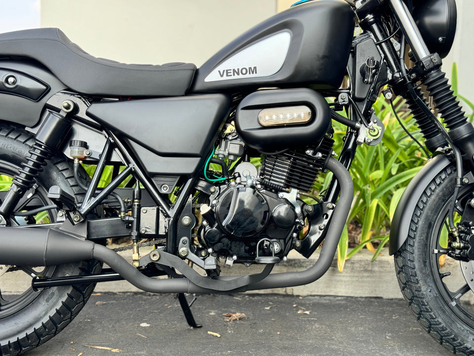 Venom Ghost | 250cc Chopper | 5 Speed | Matte Black