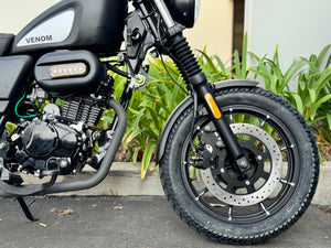 Venom Ghost | 250cc Chopper | 5 Speed | Matte Black