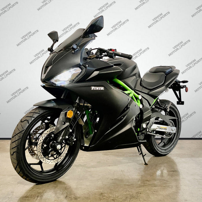 Venom x22R MAX | 250cc Motorcycle | Fuel Injected | 6 Speed Matte Black