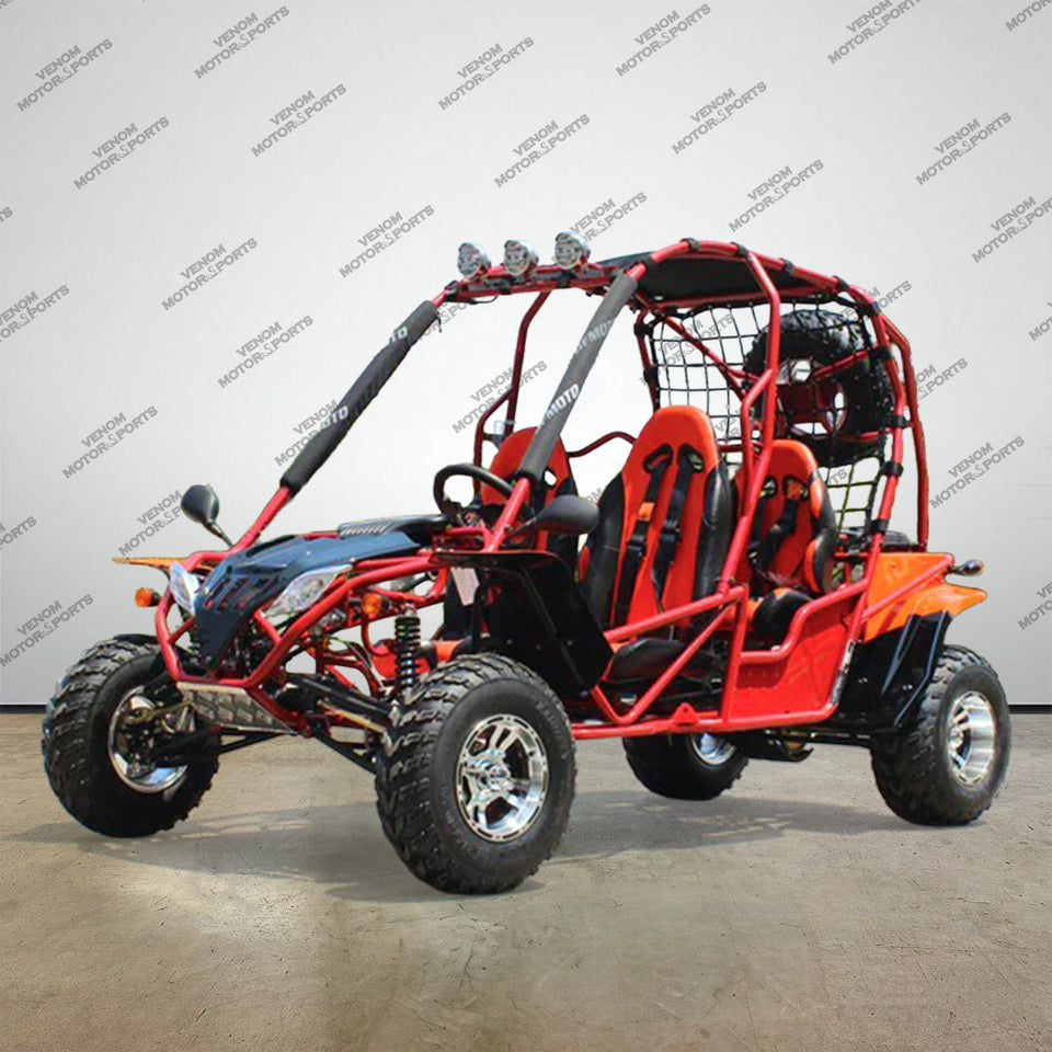200cc Venom Captain Go-Kart | 4 Seater | Automatic + Reverse Red