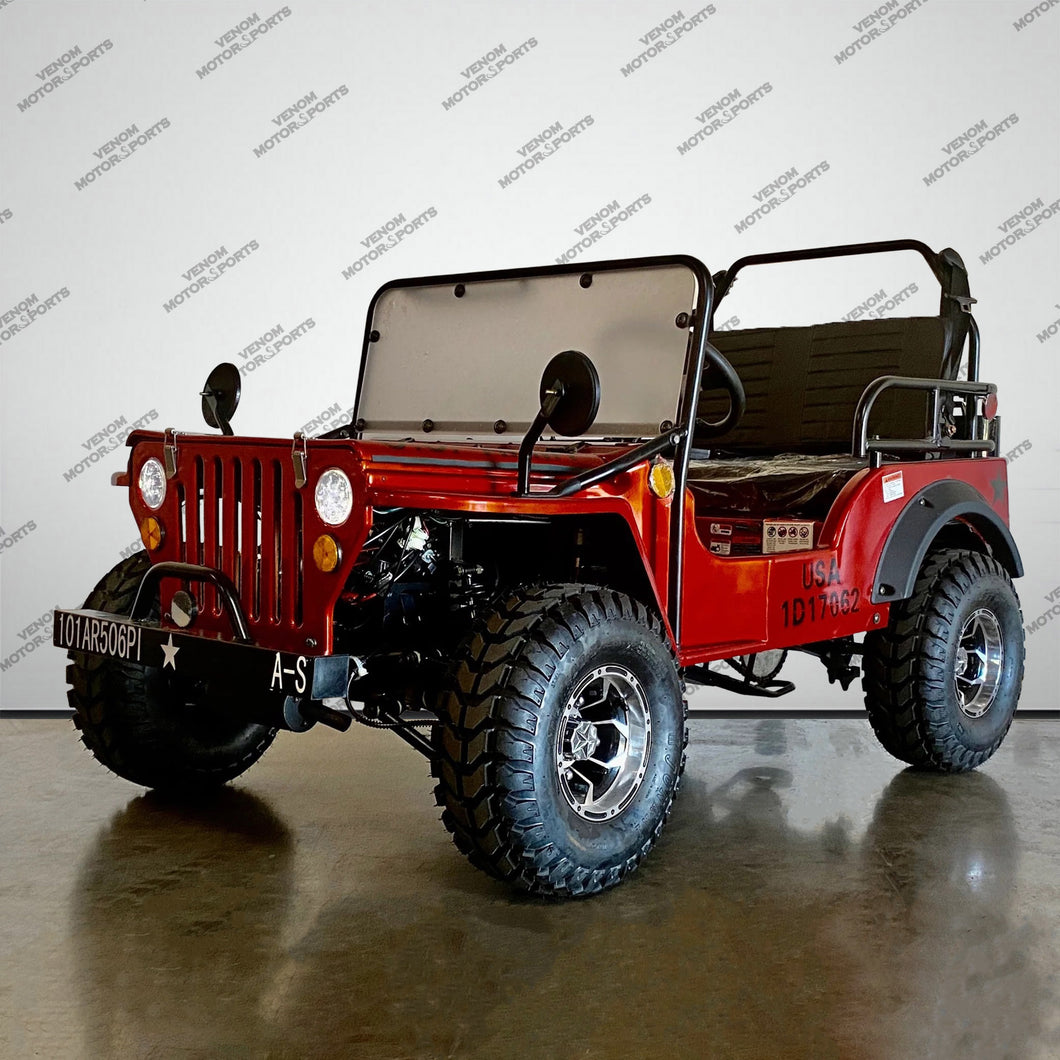 125cc Mini Jeep – Willys-Style Off-Road Utility Vehicle | Venom