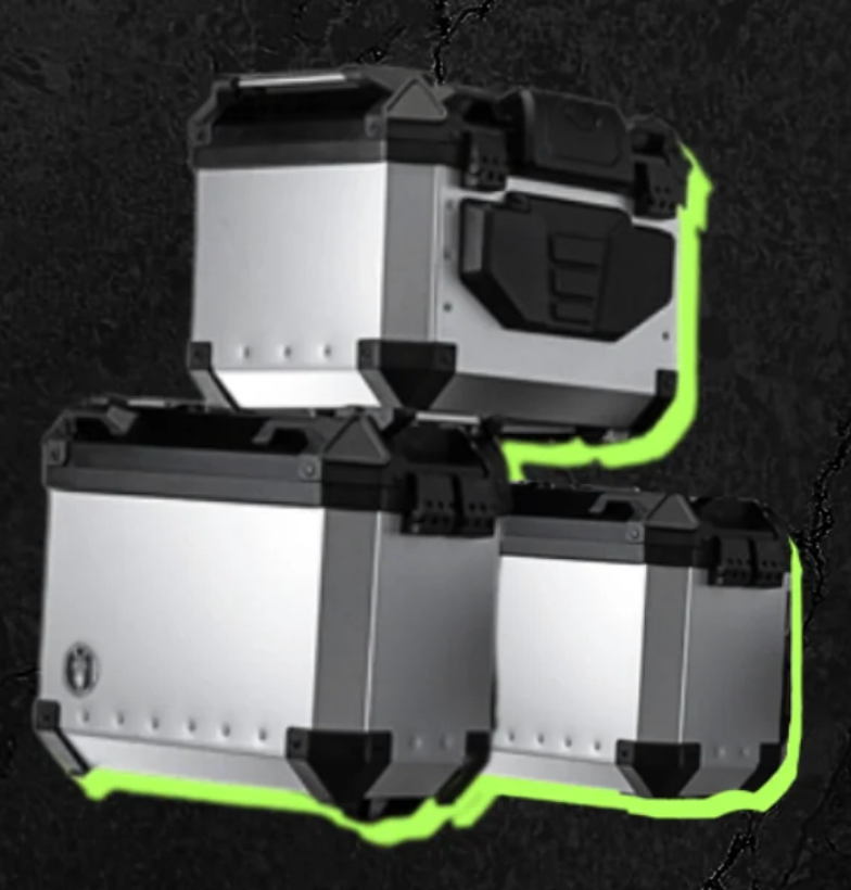 Adventure Side Box KPT 400 3-Piece Pannier Set | OEM Side Boxes & Tail Box for Adventure ...