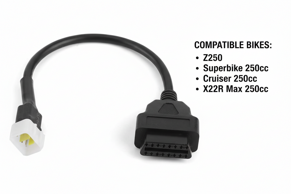 Fuel Injected Motorcycles | OBD Scanner w/ Plug in Adaptor (TOOL-MM17)