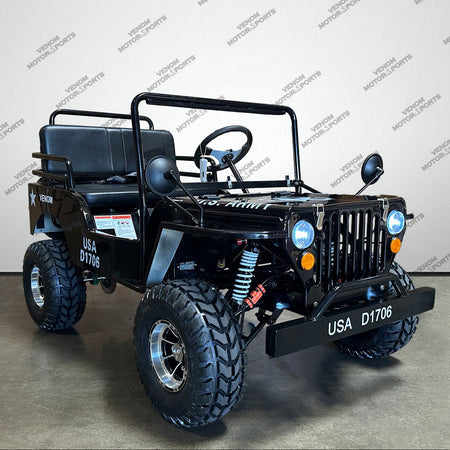Venom 125cc Mini Jeep | Willys Edition | 3-Speed | Off Road