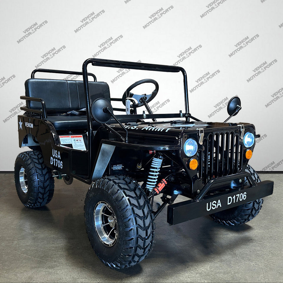 Venom Mini Jeep | 125cc | 2 Seater | Willys Edition | 3 Speed