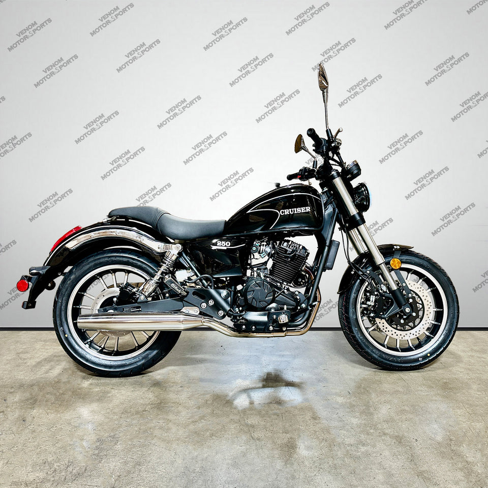 Venom Cruiser | 250cc Chopper | Fuel-Injected | 6-Speed