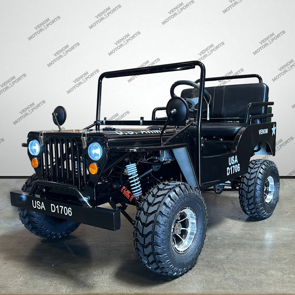 Venom Mini Jeep | 125cc | 2 Seater | Willys Edition | 3 Speed