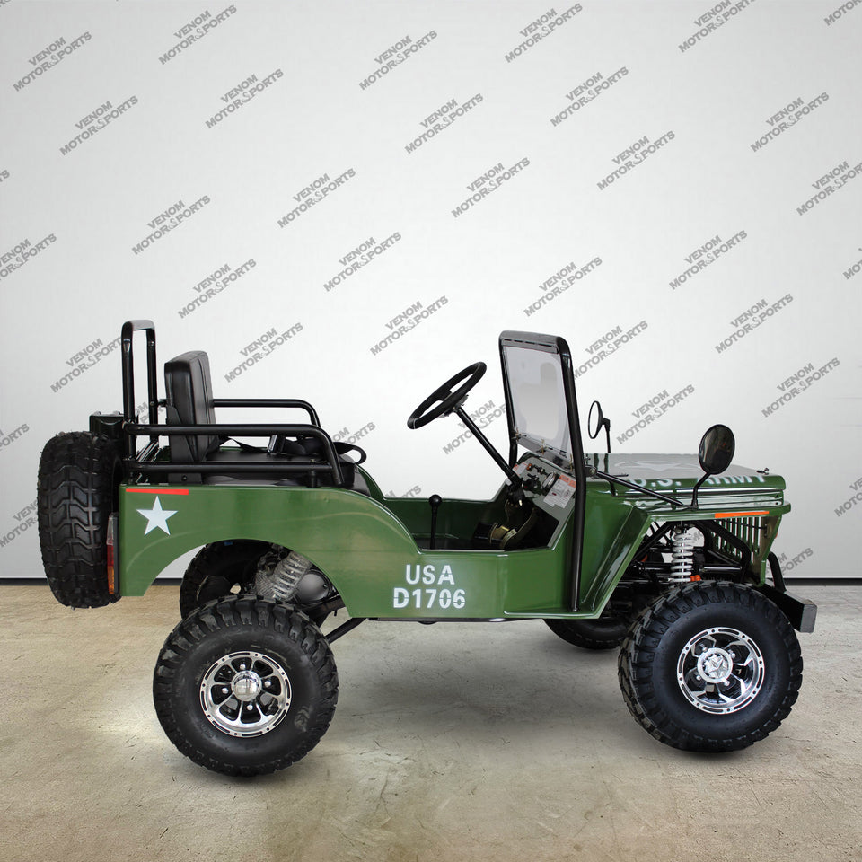 Venom Mini Jeep | 125cc | 2 Seater | Willys Edition | 3 Speed