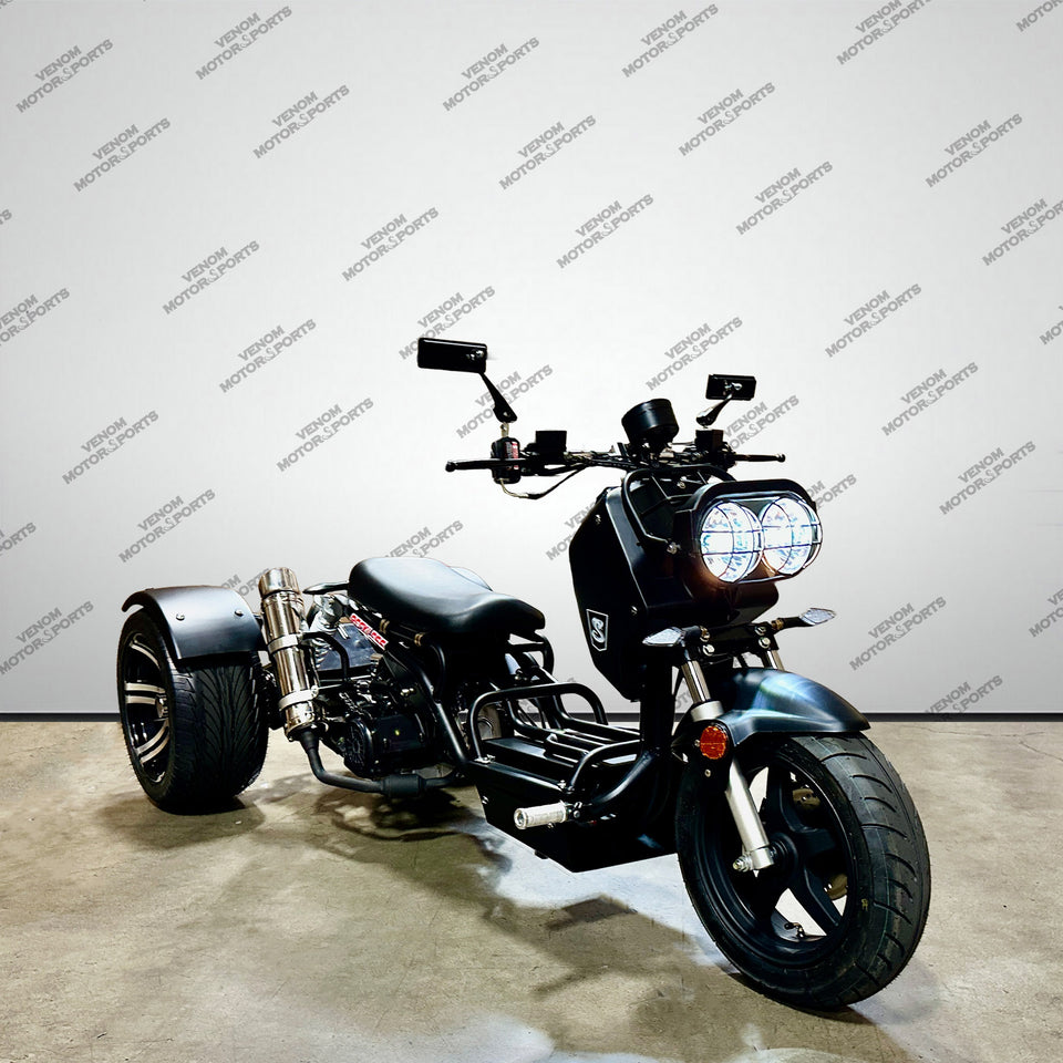 Venom Reckless Trike 150cc | 3 Wheel Gas Scooter for Adults | Ruckus