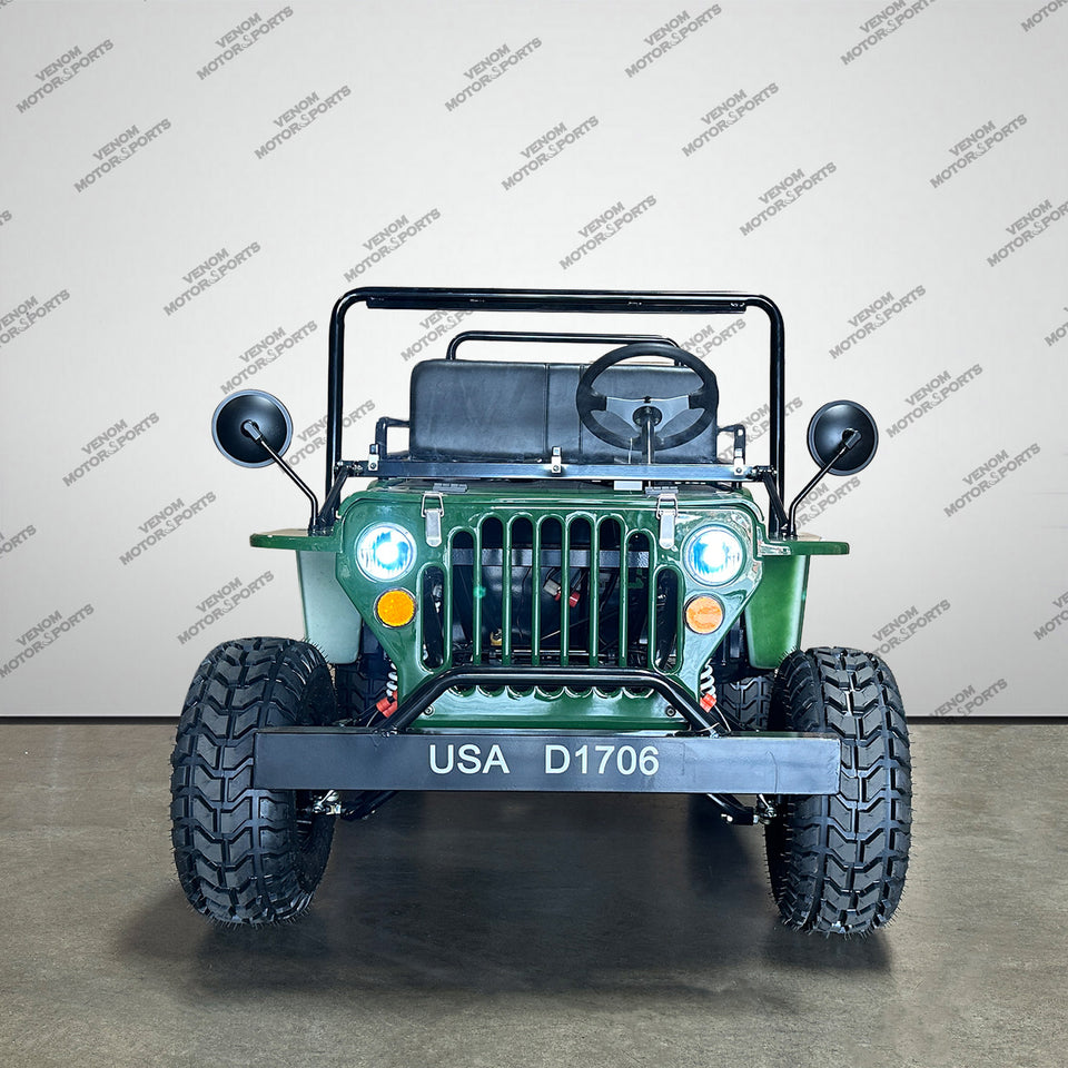 Venom Mini Jeep | 125cc | 2 Seater | Willys Edition | 3 Speed