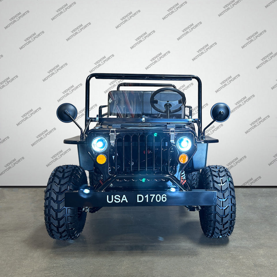 Venom Mini Jeep | 125cc | 2 Seater | Willys Edition | 3 Speed