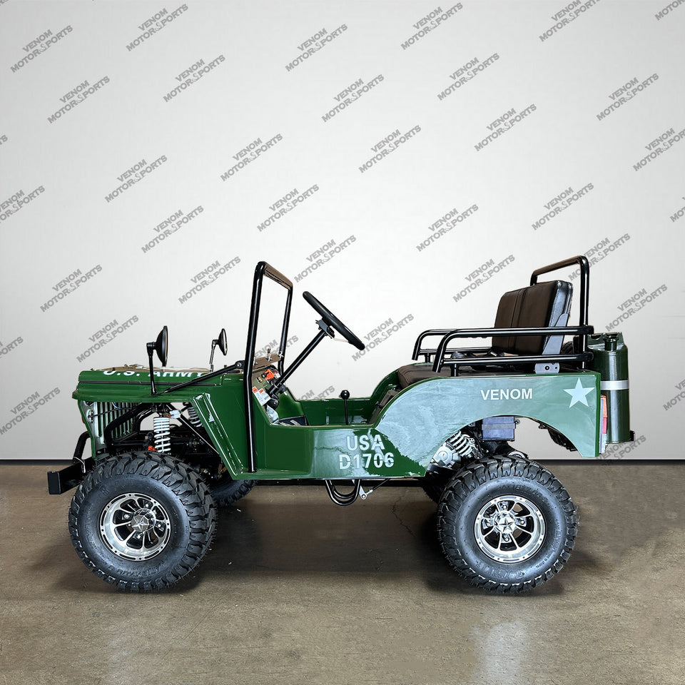 Venom Mini Jeep | 125cc | 2 Seater | Willys Edition | 3 Speed