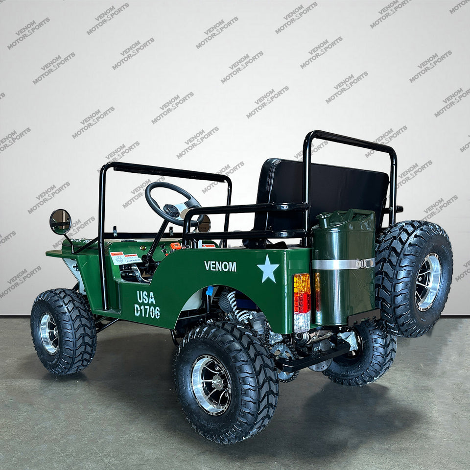 Venom Mini Jeep | 125cc | 2 Seater | Willys Edition | 3 Speed