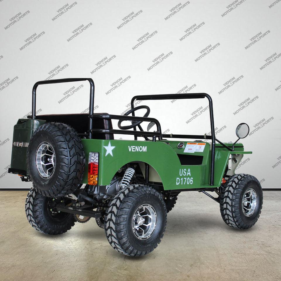 Venom Mini Jeep | 125cc | 2 Seater | Willys Edition | 3 Speed