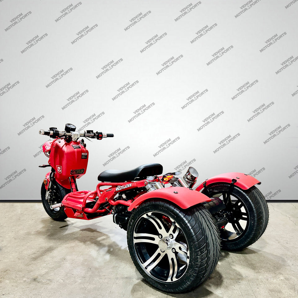 Venom Reckless Trike 150cc | 3 Wheel Gas Scooter for Adults | Ruckus